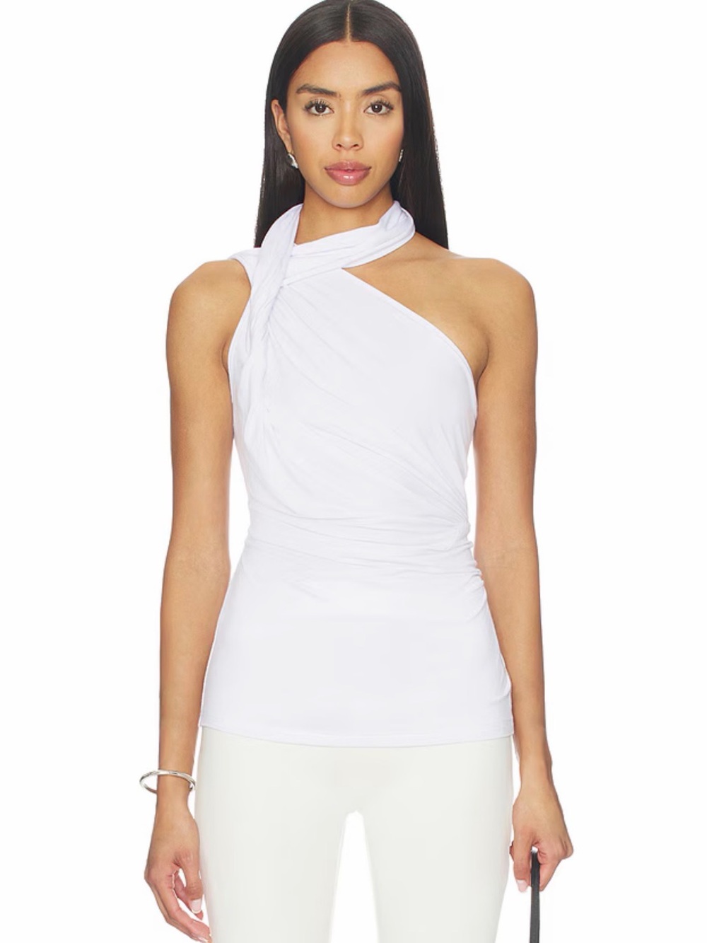Brand new super down Mariam Drape top in white